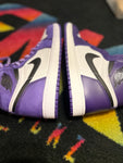 Leather to Suede Retro 1 Custom (Service ONLY) Court Purple